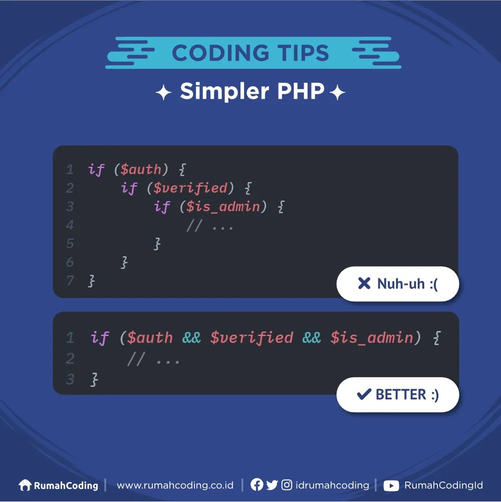 idrumahcoding's tweet photo. Hi guys! Mimin ada sebuah coding tips nih yukk disimak.
.
#coding #programmer #bahasapemrograman #flutter #Training #Kursus #KursusIT
#TipsAndTricks https://t.co/dNm4UDbrvI