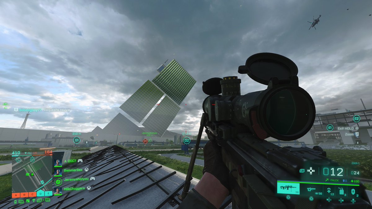 BamzBattlefield's tweet photo. @EA_DICE @Battlefield @BattlefieldComm it almost seems as if the world in #Battlefield2042 is falling apart around me lol hope this gets fixed soon thanks team #Battlefield #Xbox #XboxSeriesX #glitch #diceplease https://t.co/66M2gYMer3