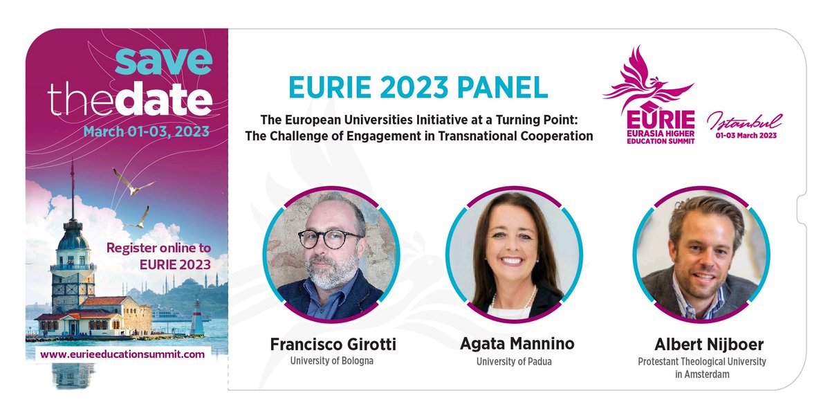 We are excited to announce #EURIE2023 Panel titled “The European Universities Initiative at a Turning Point: The Challenge of Engagement in Transnational Cooperation”

EURIE conference program is designed to address current issues in internationalization of higher education. ++