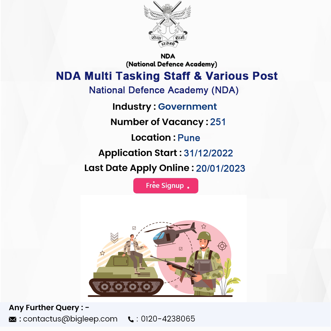 bigleep_india's tweet photo. NDA Govt Job Openings

NDA Multi Tasking Staff &amp; Various Post Job Are Available.
Apply Now : https://t.co/AYtxVgCinW

#job #jobsearch #jobseekers #latestjobs2022 #newjobalert #jobhelp #newjobs #jobhiring #multiplepost #government #posts #download #notifications #applynow https://t.co/RtuZ39dwFS