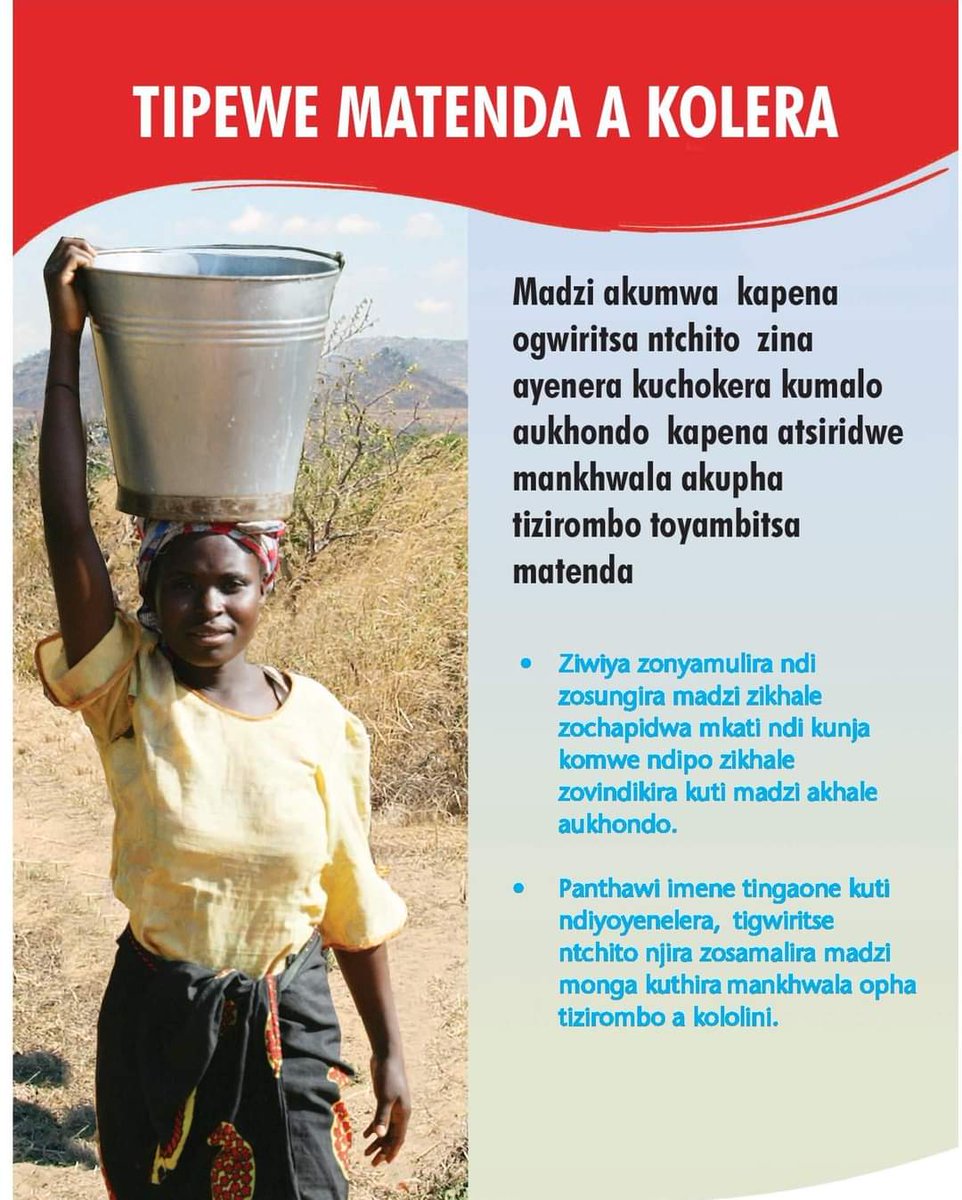 RobertChifundo's tweet photo. Lets win this, lets Challenge Cholera. Normalize hygiene https://t.co/rrOAfZBPQ3