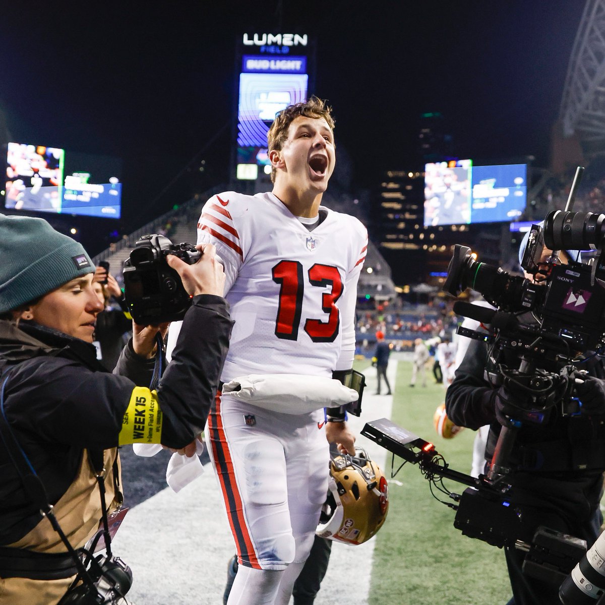 Brock Purdy has the highest passer rating in the NFL since he took over as starter (112.7) 👀