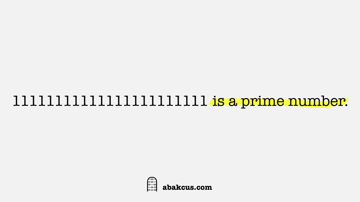 abakcus's tweet image. Probably, the third most interesting prime number! 😮