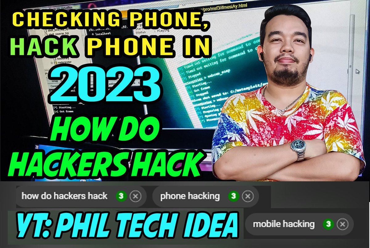 PhilipAmancio's tweet image. #hackingandroidphone #howtoknowifyourphoneishacked #ismyphonehacked #howdohackershack #mobilehacking #mobilehack #mobilehacker 
#phonehack #checkingphonelikehacking
HOW DO HACKERS HACK | PHONE HACKING | HACKING PHONE FROM HACKERS?  | PAROONIN AT ALAMIN!
youtube.com/watch?v=BXLb4E…