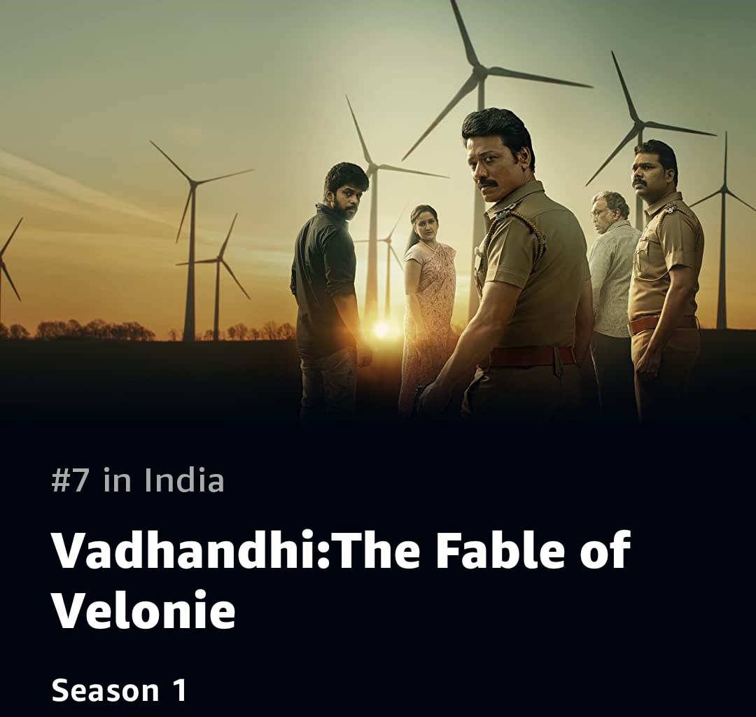 SunLaw13's tweet photo. Vadhandhi: The Fable of Velonie... Is Tale of Twists,gripping,brilliantly spun Like a Web, where a Truth is Buried...
Unraveling part is Done Meticulously...
Go for it...
#vadhandhi
#VadhandhiOnPrime
#sjsuryah
#AmazonPrime
#movie
#Cinema
#thriller
#Twitter
#viral https://t.co/qIVEMlSn2r