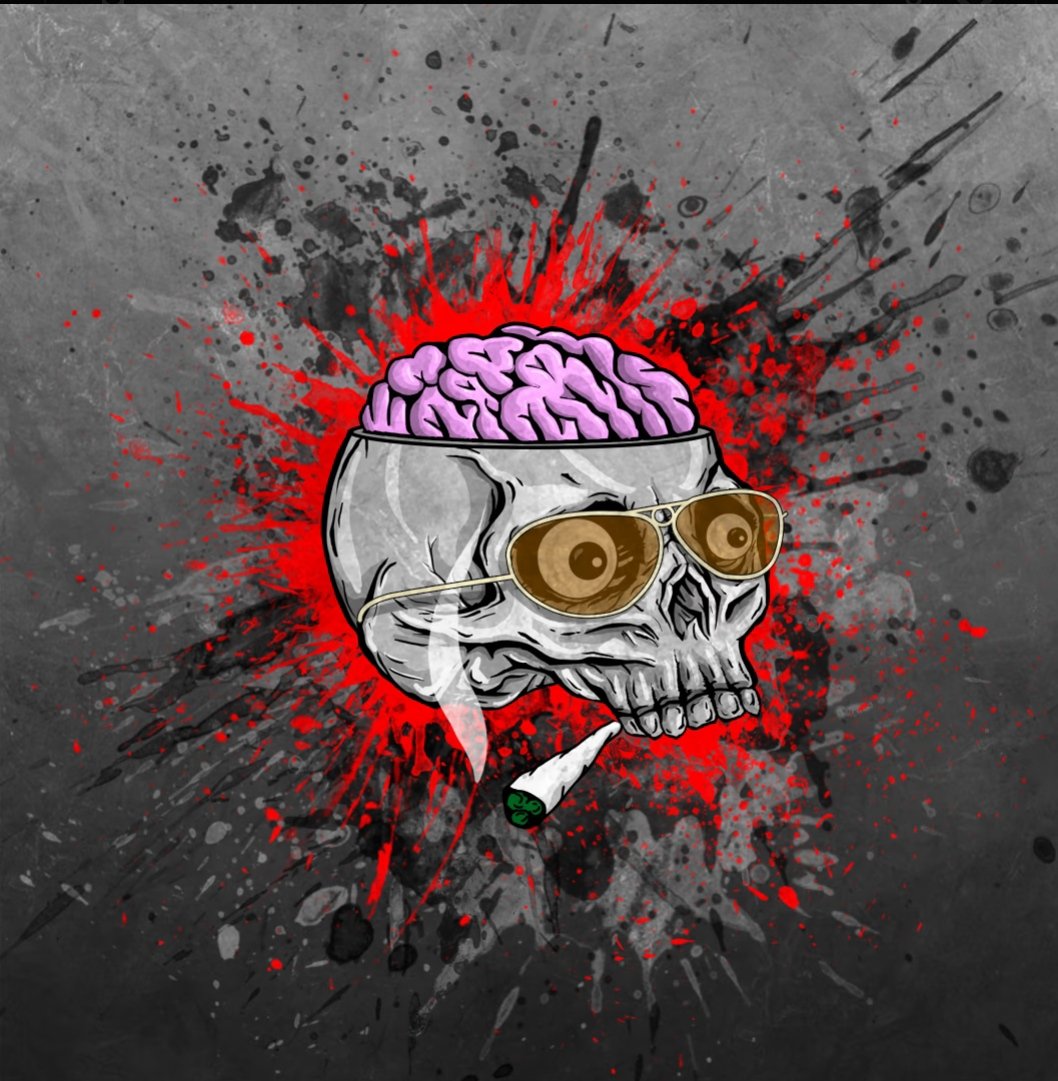Weed smokin' skull mf🔥
This one is in my collection now.✅
From <a href="/SkullsNstuffNFT/">Skulls N Stuff NFT</a> 
#NFTs #NFTCommunity #skull #weedsmokers