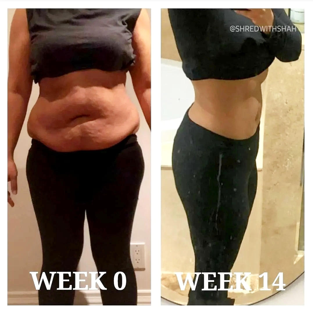 ShredWithShah's tweet photo. 14-week hormonal belly fat loss transformation. #beforeandafter #weightlossjourney #healthiswealth #howtolosebellyfat https://t.co/vbnCApD2rA