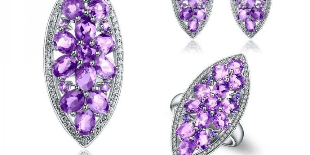 Silver Amethyst Jewelry Set 
Like and Share if you like this 
What do you think? #amethystjewelry #AmethystNecklace #amethystring #amethystsilverjewelry #SilverAmethystRingandPendantSet
bit.ly/3pGPEHQ