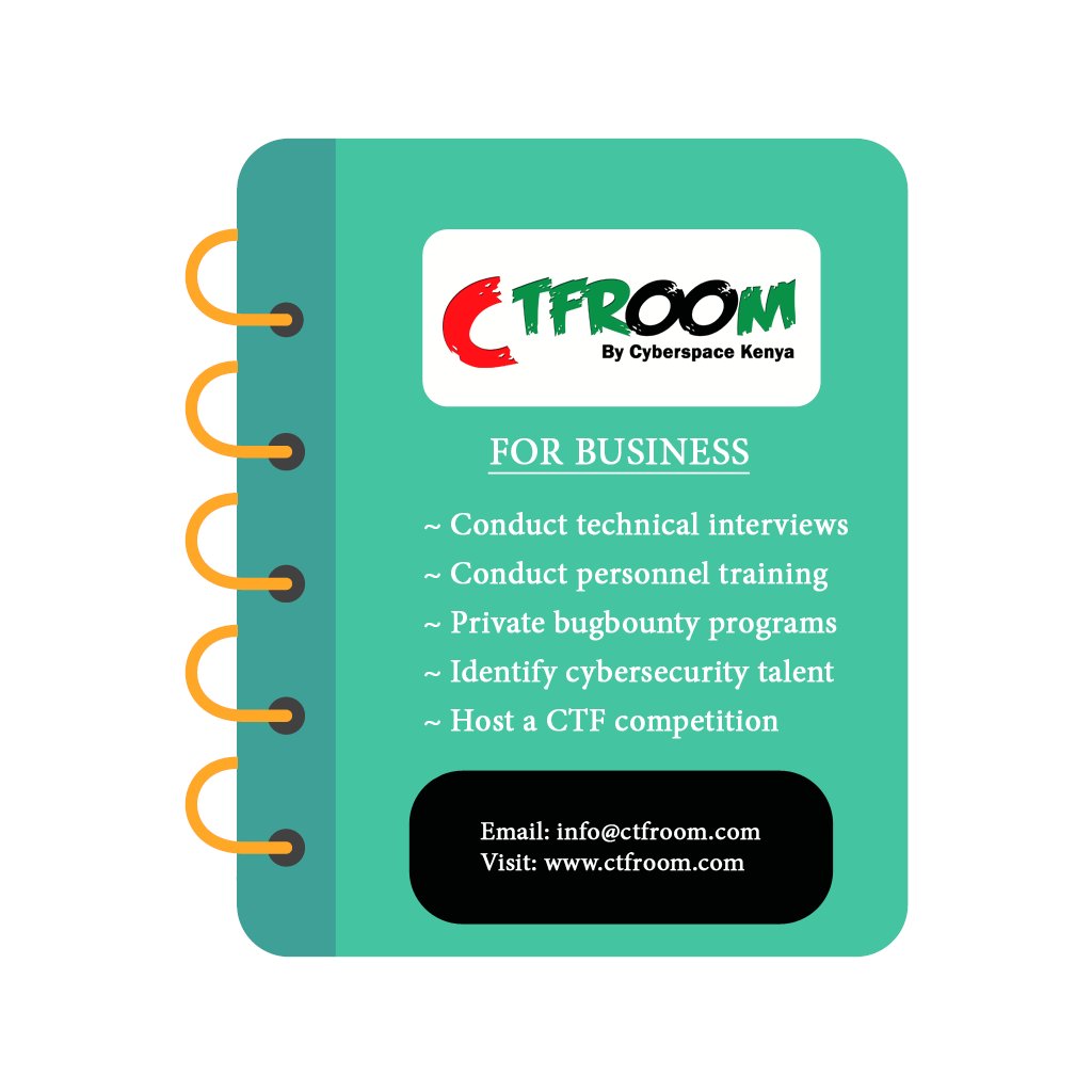 We are now open for business. Whether you are hiring, need personnel training, want to host a CTF, or need private &amp; controlled bug-bounty on your assets, we got you! You can reach us via email or DM. You can also contact us via @CyberSpaceKenya <a href="/SwiftIntellect/">Swift Intellect LTD</a> or <a href="/JonesBaraza/">Jones Baraza</a>.