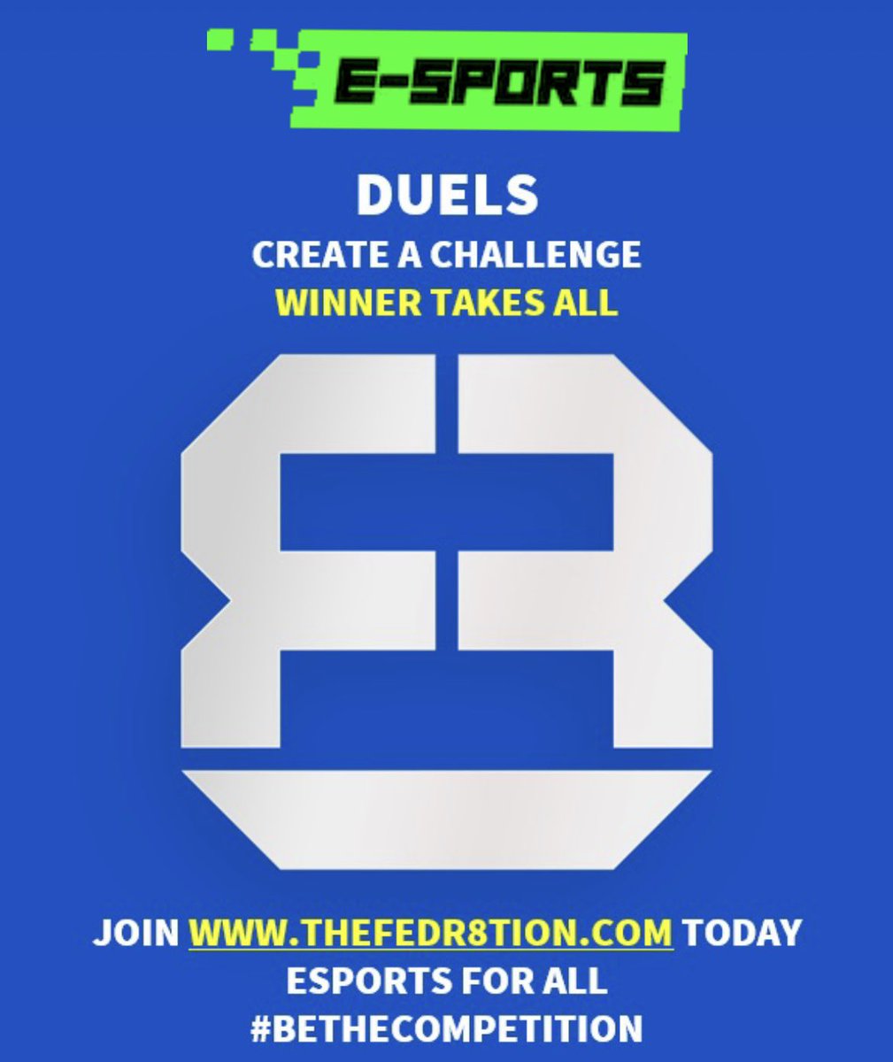 thefedr8tion's tweet photo. https://t.co/J2avzIyFgF Check out DUELS gamers &amp; join, play, win $$$.
Create your own. Wager other players for whatever you feel comfortable with. 1v1 winner takes all.

#Callofdutymobile #RocketLeague #GamingSetup #GamblingTwitter #rtItBot #gaming #esportRT #gaminglife #freefire https://t.co/Fw6jeJ7yey