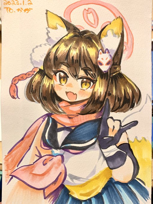 アネキがイズナちゃん描いてくれた 