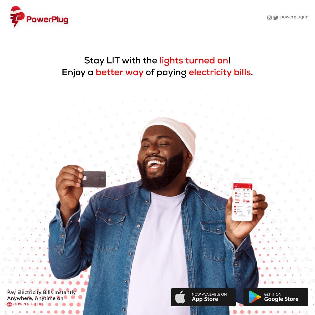 powerplugng's tweet image. Keep the lights turned on💡 and enjoy a better way of paying electricity bills this holiday with PowerPlug✅

#NewYear2022 #HappyNewYearStay #LastLast #nigeria #lagos #naija #abuja #africa #lagosnigeria #nigerianwedding #african #ja #instablog #lekki #nigerianfashion #nigerians