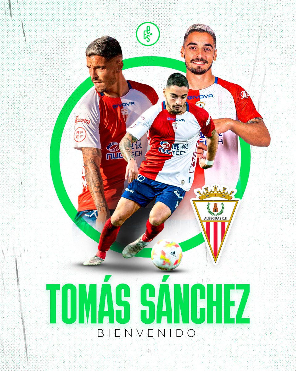 🆕 El 2⃣0⃣2⃣3⃣  lo iniciamos dando la bienvenida a <a href="/EmartSoccerPRO/">Emart&Soccer</a> a uno de los jugadores más importantes en #PrimeraRFEF,  <a href="/TomasSM7/">Tomás.</a>.

2⃣9⃣  años
↩️   Lateral zurdo 
 📍    #AlgecirasCF

¡𝐁𝐢𝐞𝐧𝐯𝐞𝐧𝐢𝐝𝐨, 𝐚𝐦𝐢𝐠𝐨!

#EmartSoccer #FamiliaEmartSoccer #SomosEmartSoccer