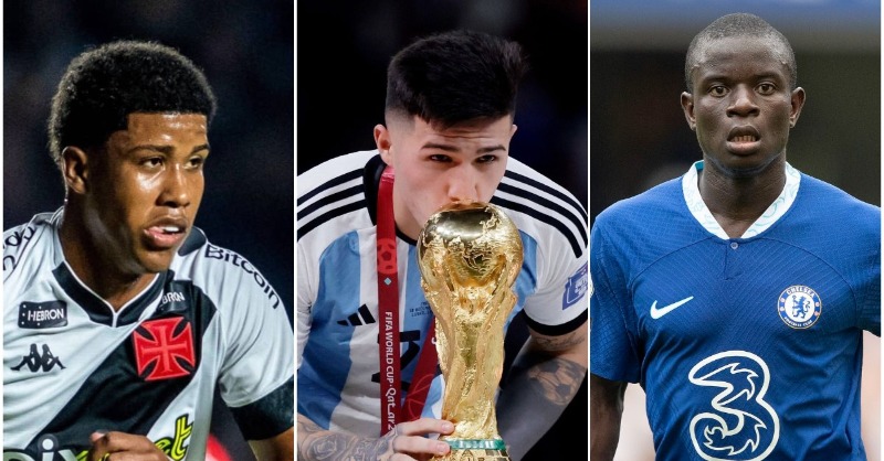 caughtoffside's tweet photo. 🚨 EXCLUSIVE 🚨

@FabrizioRomano with a major Chelsea update:

🔵 #CFC will keep pushing for Enzo Fernandez, it's advanced and he wants to join

🔵 Kante's situation has changed, he could still sign a new contract

🔵 + More on Badiashile, Santos, Lukaku

Full story 👇👇