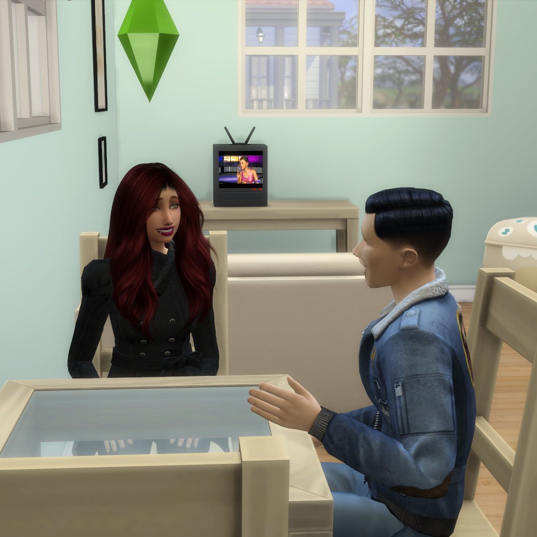ForgetfulSimmer's tweet photo. On Melissas first day on the road to #100babies she met up with Victor Feng. They seemed to get along very well, even though he made it clear that he was married and NOT interested in her. Melissa can be very convincing though and things quickly escalated😏 https://t.co/F8cYiJysRK