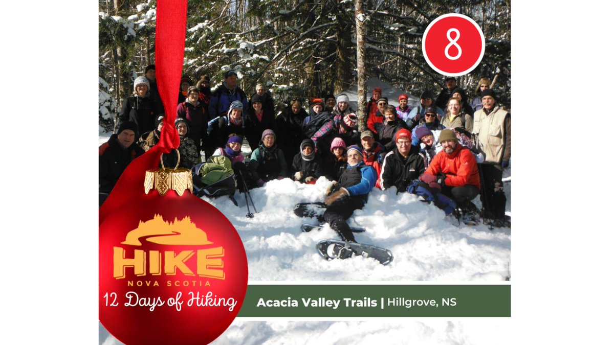 HikeNS's tweet photo. #12DaysOfHiking
Day 8 Eel Acacia Valley Trails, Hillgrove, Digby County, NS
The snow falls deep and heavy in Acacia Valley, muffling sound, highlighting the gurgling of Aunt Sarah’s Brook. Soak up the solitude at Tupper’s Deadwater or make a fire in the shelter of Picnic Rock. https://t.co/7qQFvNi0yQ