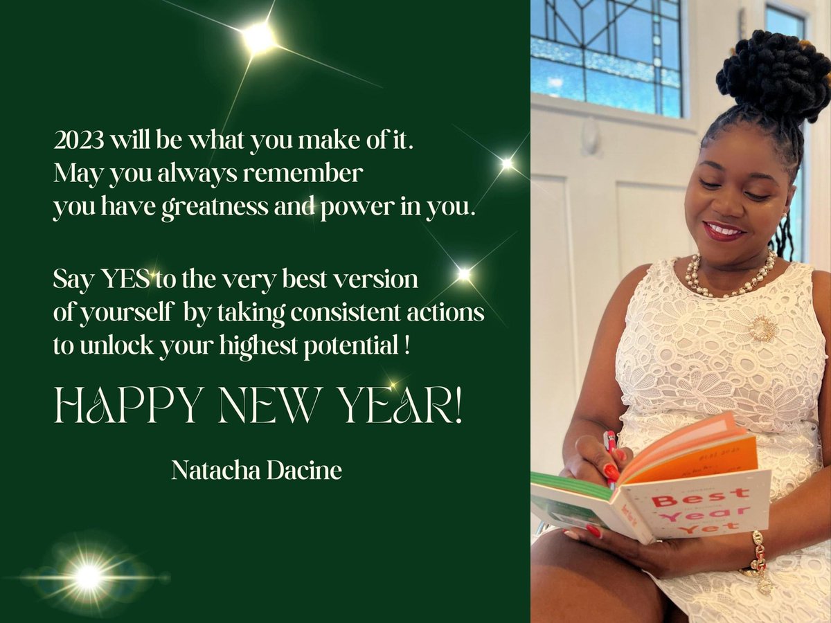 2023 sera ce que vous en ferez. Puissiez-vous toujours vous rappeler que vous avez de la grandeur en vous. Vous avez le pouvoir de réaliser tout ce que vous voulez.
Dites OUI à la meilleure version de vous qui n'attend que vous preniez des actions constantes.

Heureuse Année!!!