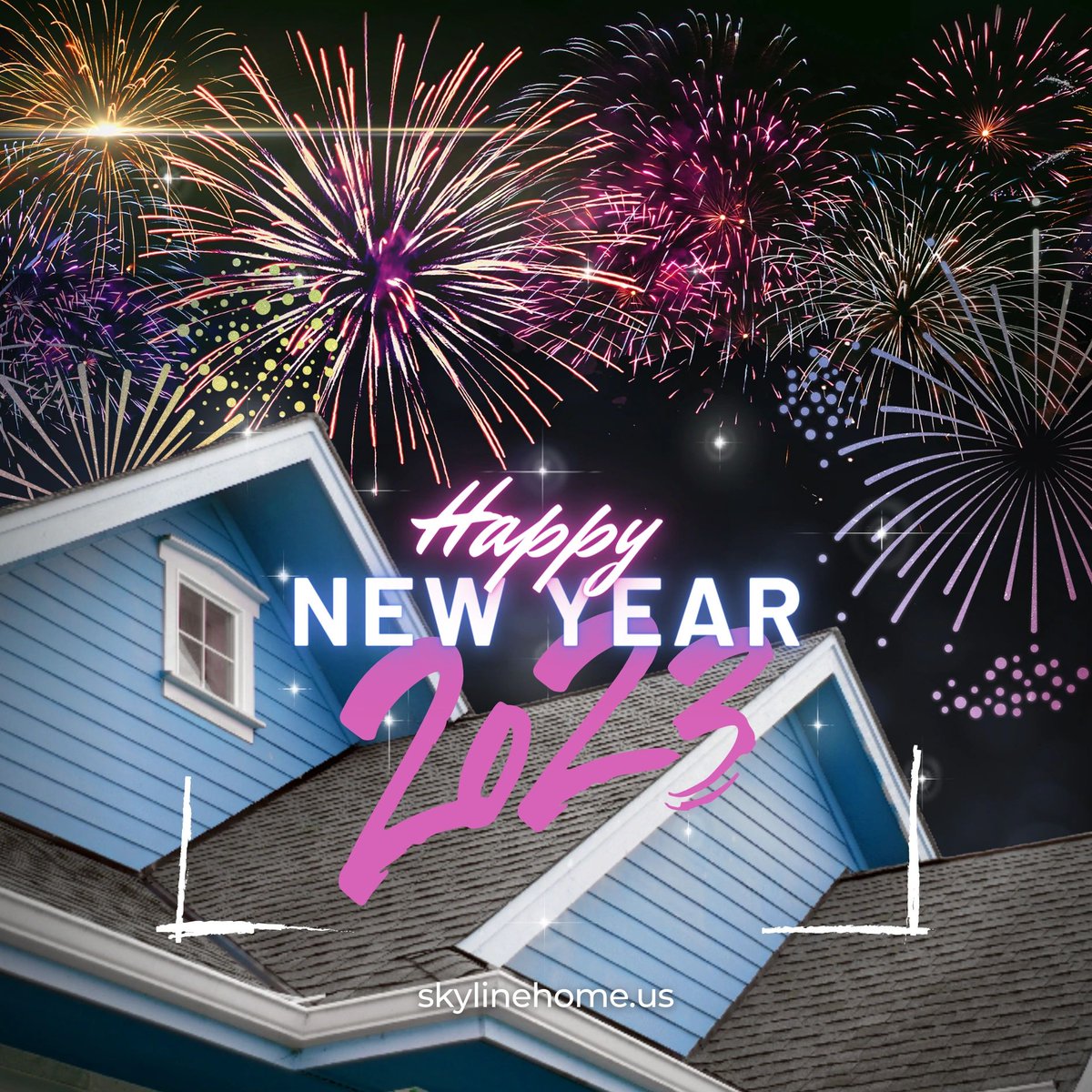 skylinehomepro's tweet photo. This New Year, we want to send big thanks to all of our loyal customers for making 2022 a knock-out year. We can’t wait to see what the next year has in store. Happy New Year from our families to yours! #roofing #solar #NYE2023 #customerappreciation https://t.co/Ivy7LC7COj https://t.co/EbeMJhJU9C