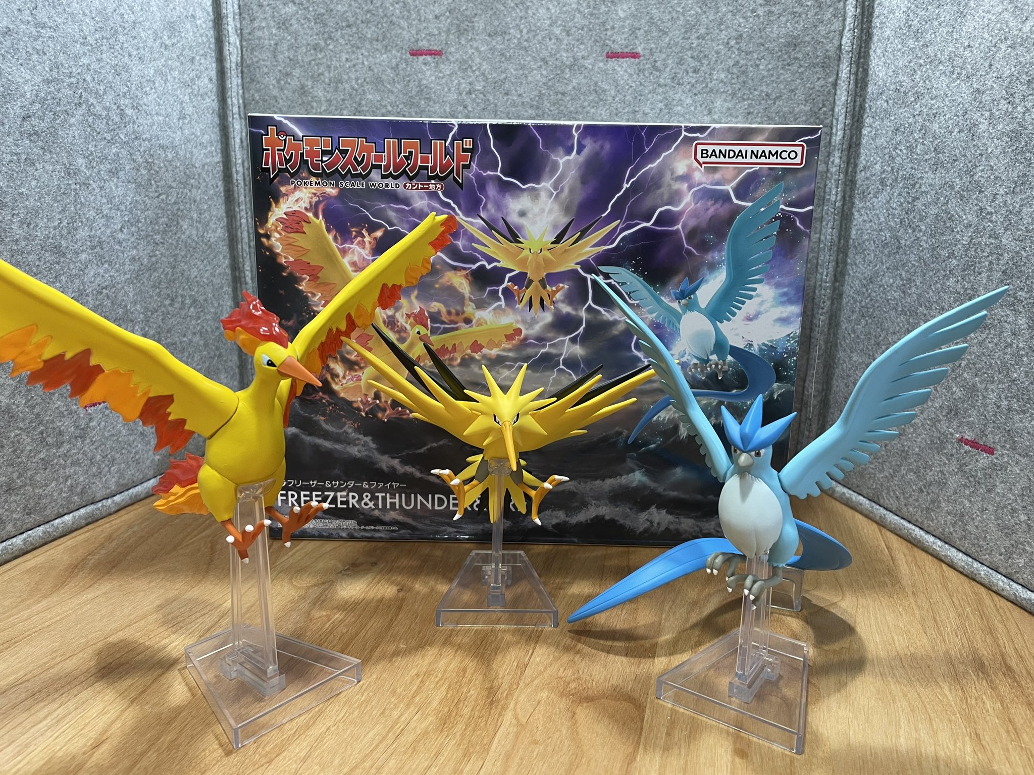 期間限定特別価格 ポケモン スケールワールド カントー3鳥セット フリーザー ゲームキャラクター