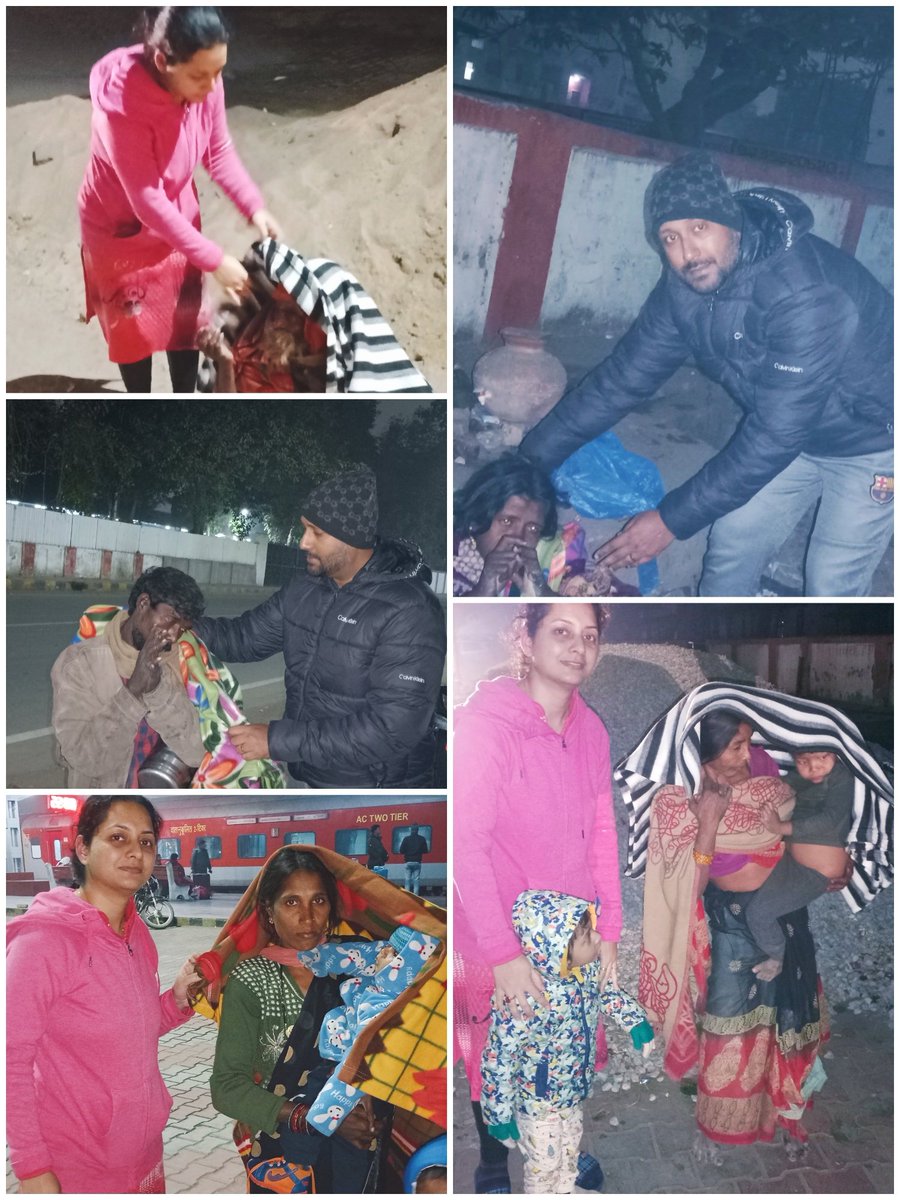 T1608Trivedi's tweet photo. Blanket distribution to the needy on the first day of Year 2023!

#BJYMCares https://t.co/Iiyc2xRBL4
