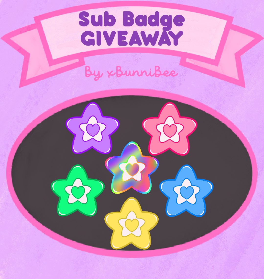 💜 Our 1st Weekly Sub Badge Giveaway 💜 To enter you must: - Be following ...
