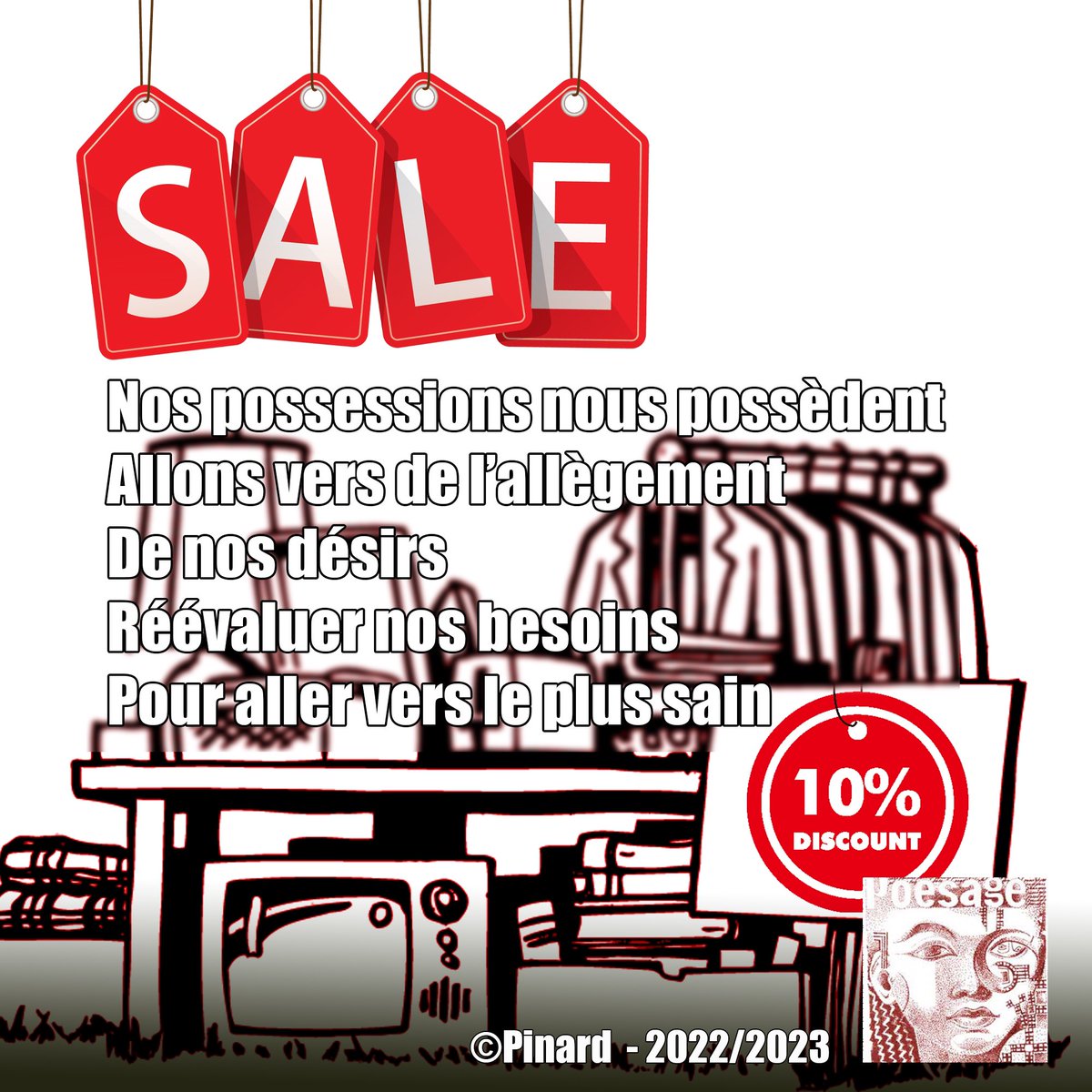 poesage_27's tweet photo. Nos possessions nous possèdent
Allons vers de l’allègement
De nos désirs
Réévaluer nos besoins
Pour aller vers le plus sain
©Pinard – 2022/2023
#possession #posseder #possede #alleger #desirs #evaluer #besoin #reevaluer #sain
#poete #poesie #poetry #poéme #poésie #poésie https://t.co/PRZI3MWYMn