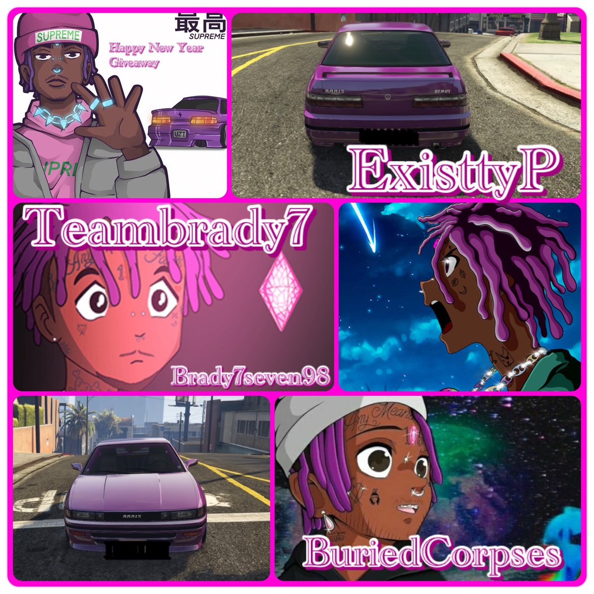 🌟Giveaway🌟

Happy New Year From Lil Uzi😈

•Feat. <a href="/brady7seven98/">Brady7seven98</a> - Christmas Fest 22🎄

🎁How To Enter🎁

🎆Follow Us🎆

<a href="/ExisttyP/">Existty🅿</a> ✅
<a href="/BuriedCorpses/">BuriedCorpses  |</a> ✅

•Like Tweet💜

•Re-Tweet♻️

•Pick a Number from: 1-50

•🏆1 Winner🏆 (PS4 Only)🎮

⏳Ends in 5 days⌛️

🍀Good Luck🍀