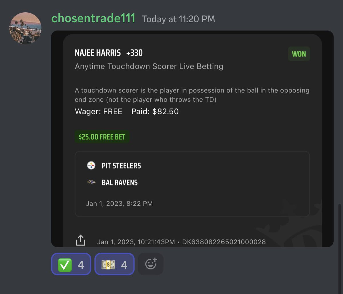👁 on Twitter "W’s in the free sports betting discord https//discord.gg/gZ5dTUTpYN"