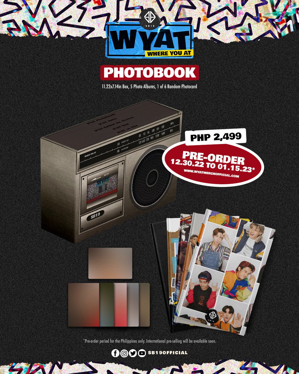 shellsbns's tweet photo. ‼️interest check‼️#shellspasabuy
CARD POOLING | GO
sb19 wyat photobook pre-order
₱2499 + sf
— higher chance to get your prio pc
— unsealed
— first to pay basis
— payo
— doo & dop: jan 15, 8pm
— mop: gcash / bpi
— mod: sco (j&t) / lalamove
dm for queries.^^
@SB19Marketplace https://t.co/WofcaQusQK