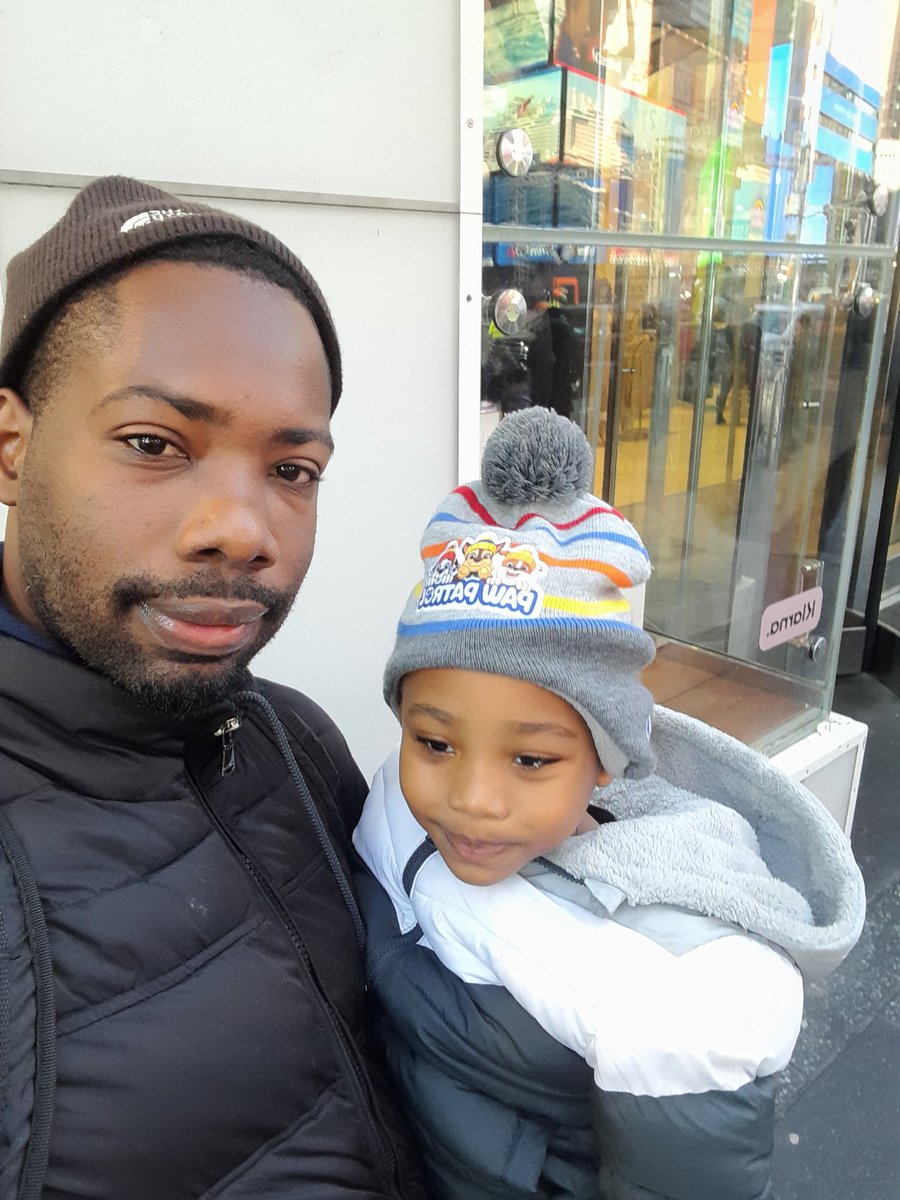 Taking in Times Square with the little 1