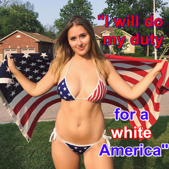 ThomasTankEng12's tweet photo. live the american dream. breed white, become a bimbo, support maga https://t.co/DSbhLQgcey