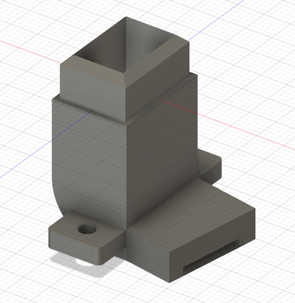 zoochee_san's tweet photo. 今までチャレンジしたことなかったけど、今年は3Dプリンターの改造にもトライしたい!
先ずは気になっていた冷却ファンノズルから!!
全方向から風が当たるようにしたい・・・のでとりあえず現行のパーツからモデリングして考える!!!
#3dprinting
#Fusion360
#imates
#qiditech https://t.co/a9i2xLevBB