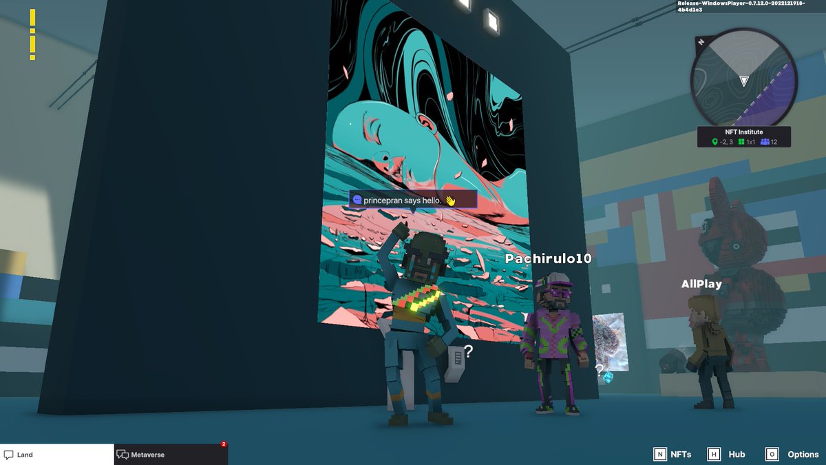 PPrinparin's tweet photo. @TheSandboxGame I found "The End of the World" NFT in the NFT institute 🔥 I participated in the #SeasonsGreetingsTSB challenge for a chance to win an NFT! https://t.co/HidflvHRxE