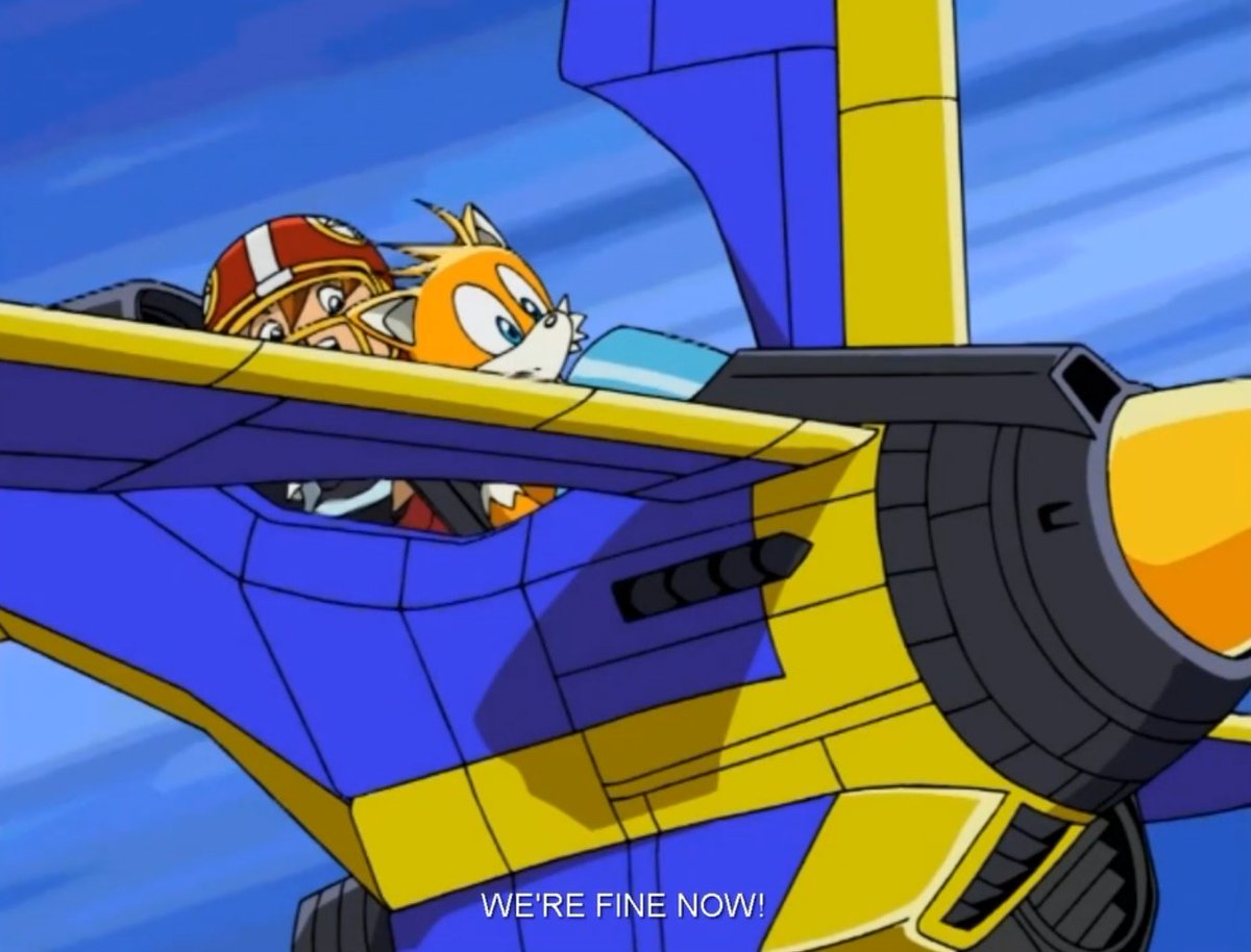 TailsPicsSonicX's tweet photo. "We're fine now!" 

#tails #tailsthefox #sonic #sonicthehedgehog #sonicx https://t.co/JqSgt22nnL