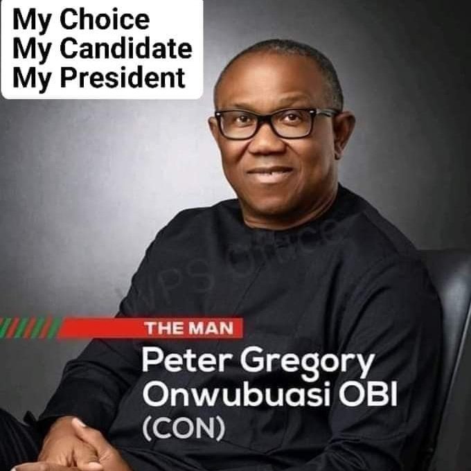#PeterIsBetter 
Vote Peter Obi for President