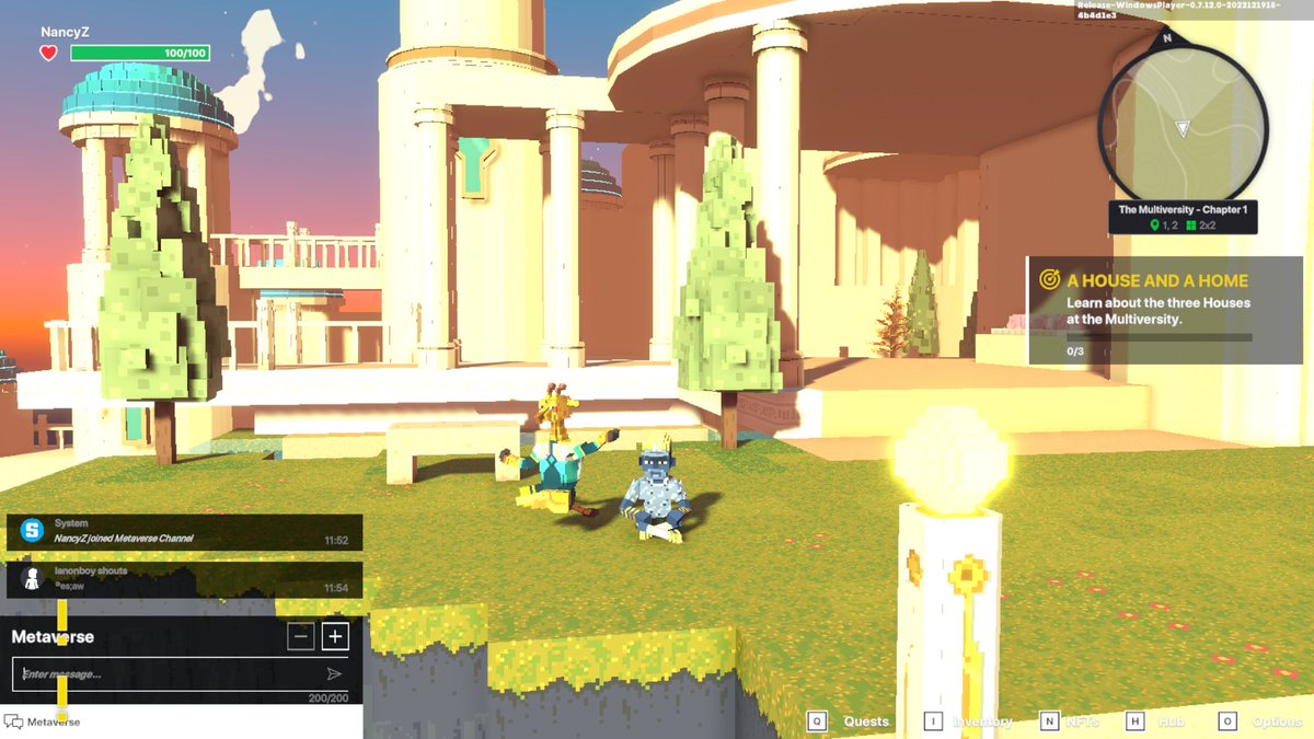sandverk1's tweet photo. @TheSandboxGame I found the peaceful Giraffe in The Multiversity! 🦒 I participated in the #SeasonsGreetingsTSB challenge for a chance to win an NFT! https://t.co/40MYZMJu9S