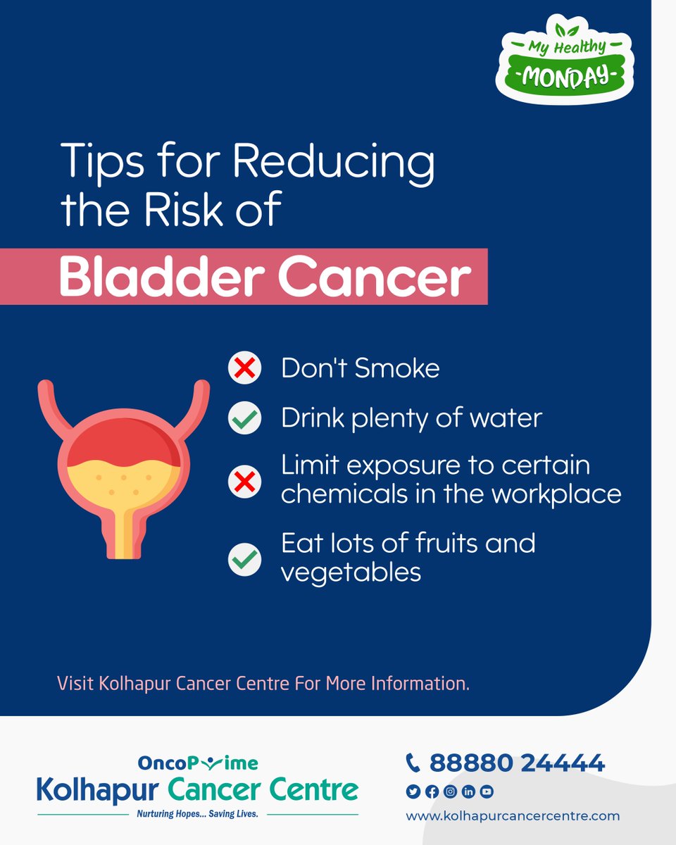 Do You Know The Tips for Reducing the Risk of Bladder Cancer?

Visit Kolhapur Cancer Centre For More Information.

 #bladdercancer #bladdercancersucks #bladdercanceraware #bladdercancerresearch #bladdercancertreatment #cancer #cancer #cancermemes #cancerousmemes #cancerawareness