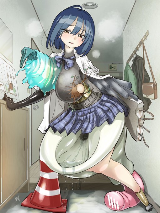 おお!そうきたかと思いました。
元絵は↓ですね。しっちゃかめっちゃかです。 