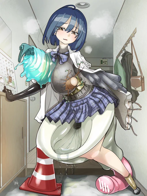 おお!そうきたかと思いました。
元絵は↓ですね。しっちゃかめっちゃかです。 