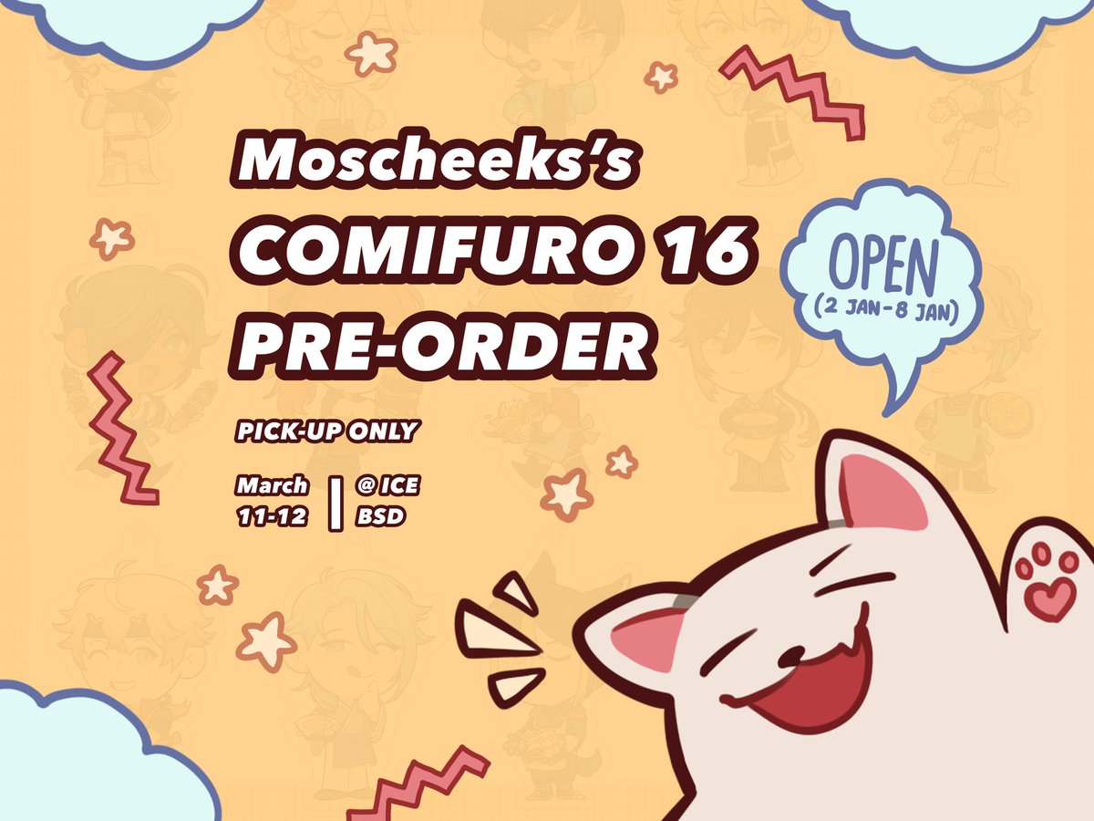 [RTs appreciated 💛]
Comifuro 16 pre-order for charms is open!
For pickup only! Link below, thankyou 💛

[🇲🇨 only]
✨️ https://t.co/ZGT7zsZZax
🗓PO period: 2-8 JAN

#cf16 #comifuro16 