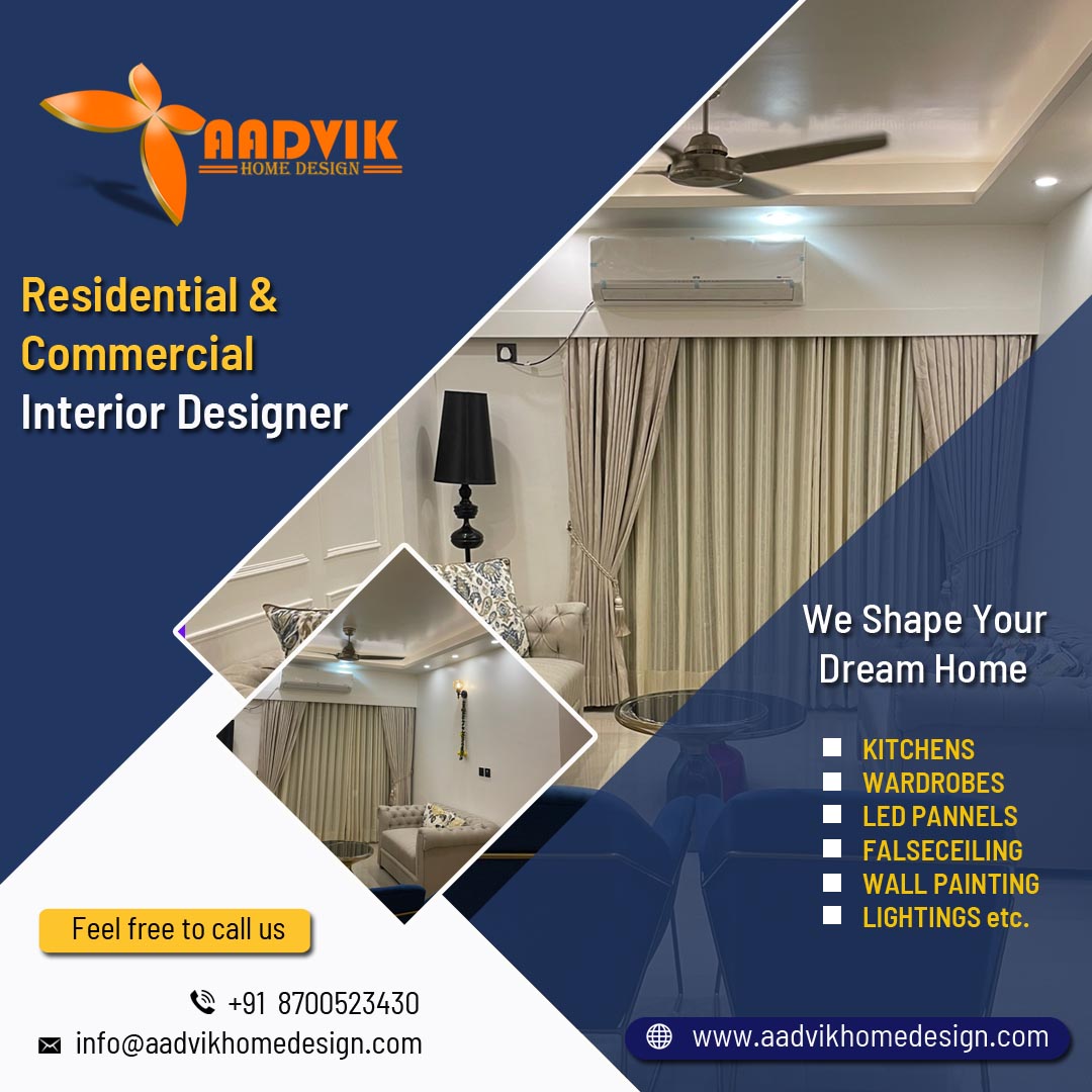 AdvikHomeDesign's tweet photo. Welcome to the AADVIK group, a home Interior designer company in Delhi NCR. With one click, you can see the work we have done here.  
For more info call us on: +91 8700523430
Visit us - https://t.co/bdzVxeo45P
#AadvikHomeDesign #Kitchen #Interiors #LEDPannels #Wardrobes #Almira https://t.co/cHPVp0k1n4