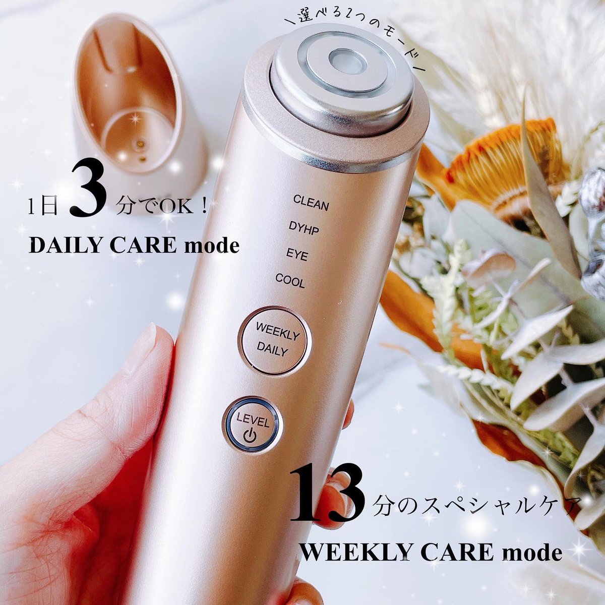 ANEMONE 超音波美顔器 3Dヘッド 3Dクレンザー 超音波美顔器