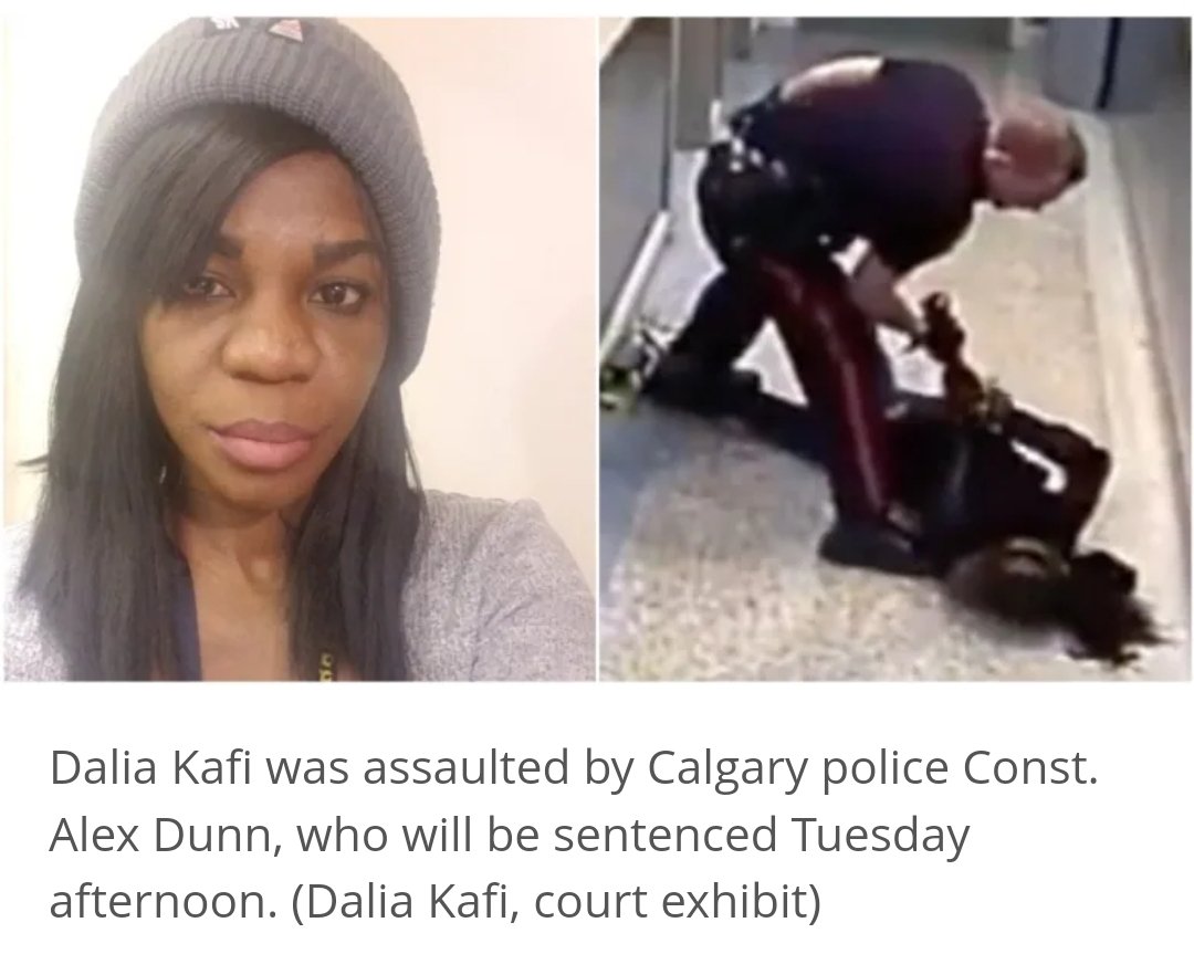 timand2037's tweet photo. Fuller story. The Canadian cop Alex Dunn got a one month sentence and victim Dalia Kafi has since passed away.  https://t.co/0WNpyK6ese https://t.co/lP299CsLSE