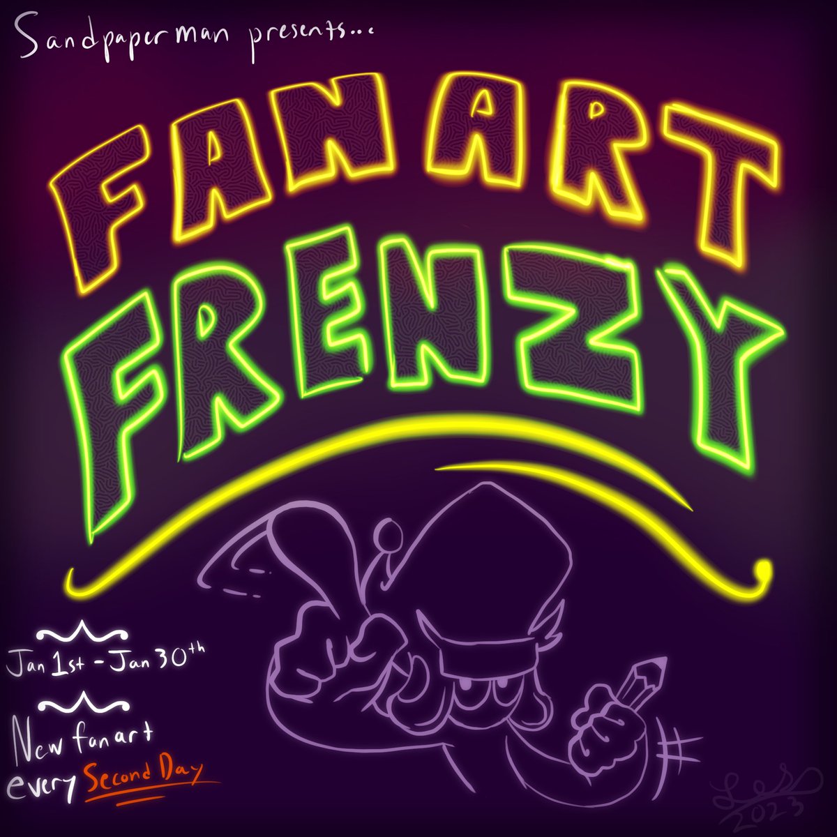 Sandpaperdotcom's tweet image. -FANART FRENZY-
For the entirety of this month I’m gonna be drawing fanart of a bunch of cool artists that have influenced my own stuff over the course of 2022! I’m giving myself 2 days per person so every second day of January I will post a new piece!
