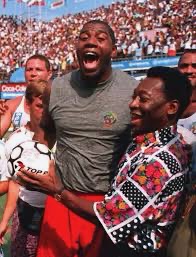 I was so thrilled to be honored at a soccer match in Brazil by Pelé. Never in my wildest dreams did I ever think I would meet him, to be honored by him and spend time with him in his home country was one of the most special moments in my life.