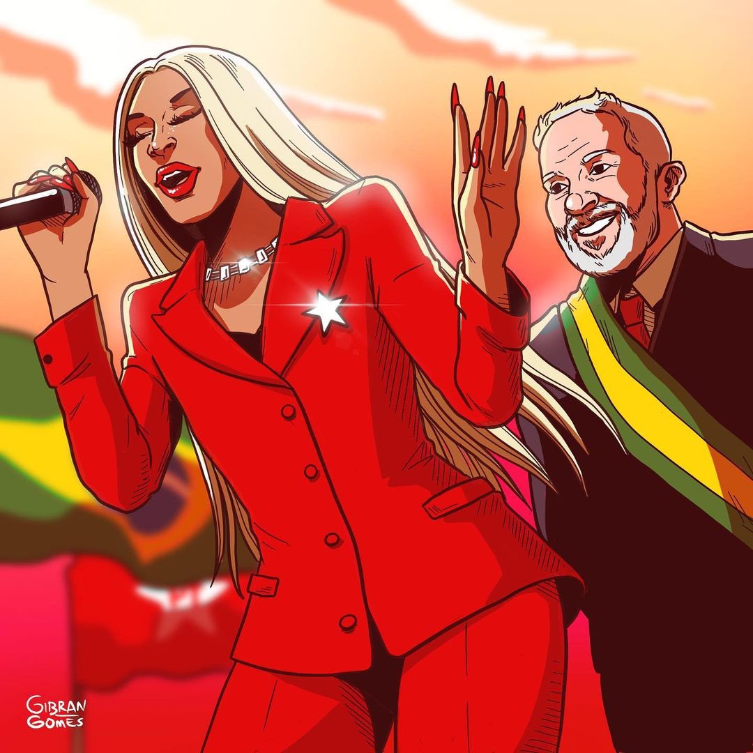 viini28's tweet photo. O Look da Pabllo Vittar igual o da arte que o Gibran Gomes fez ♥️⭐
#PosseDeLula #LulaPresidente
#FestivalDoFuturo #PosseLula https://t.co/31IEknvWq4