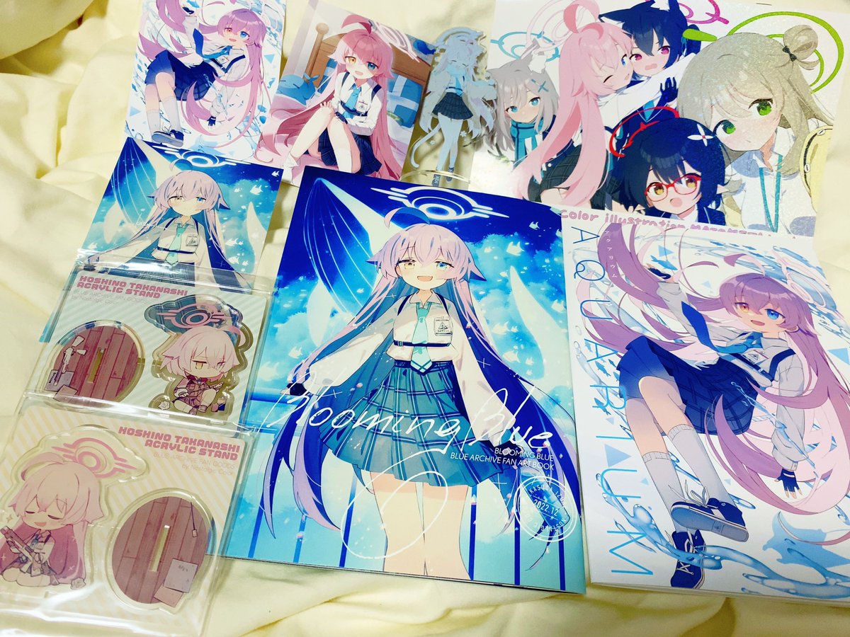 今回のコミケのブルアカ戦利品たち
たくさんホシノを摂取できたので最高の気分です✌️☺️✌️ 
