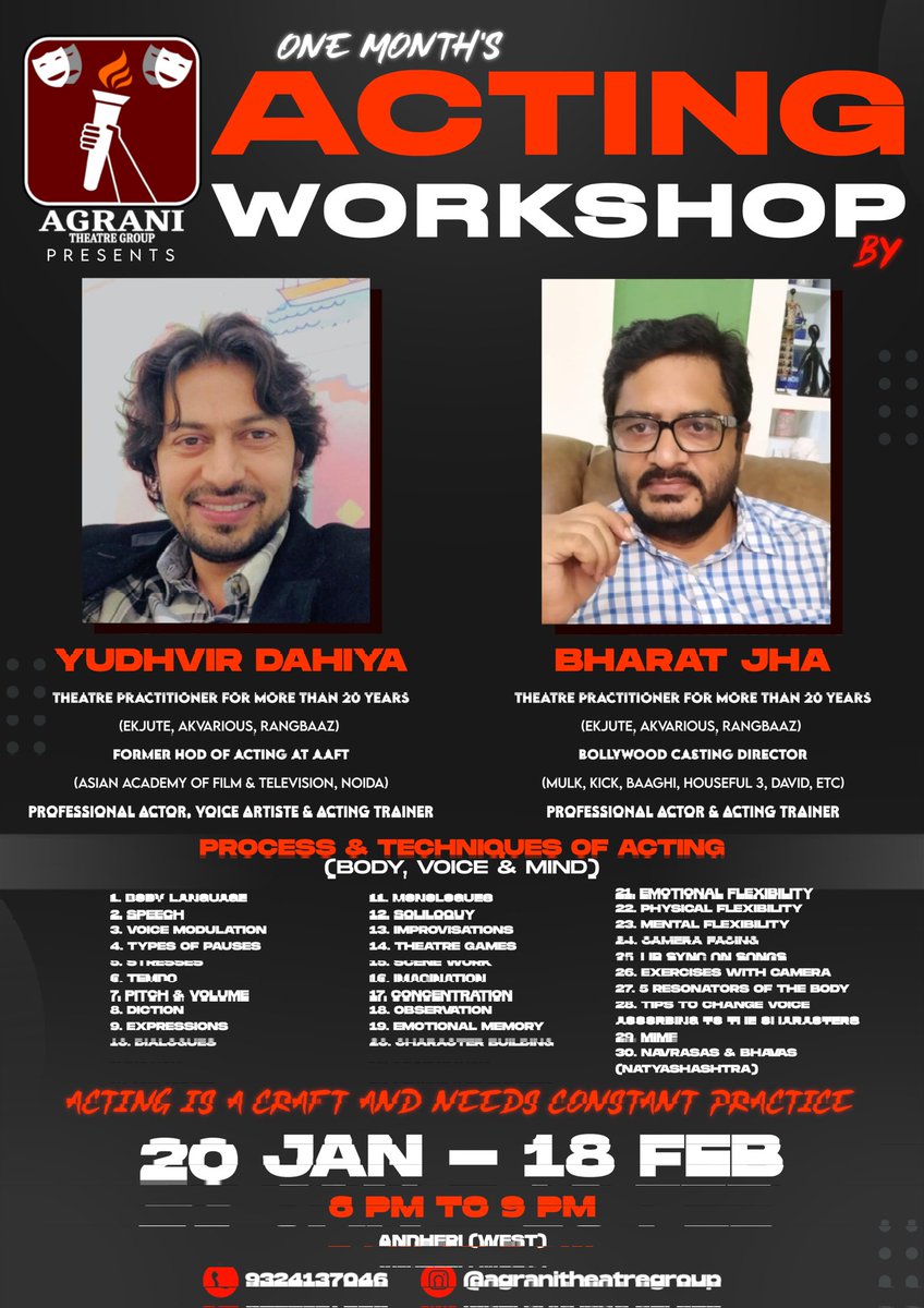 #Actingworkshop #Workshop #Acting #Actinglife #Actor #Actors #Actorslife #Bollywood #Drama #plays #nsd #actingschool #Prithvi #theatre #prithvitheatre #Mumbaitheatre #Hinditheatre #Englishplays #NCPA #actorsofinstagram #instagramacting