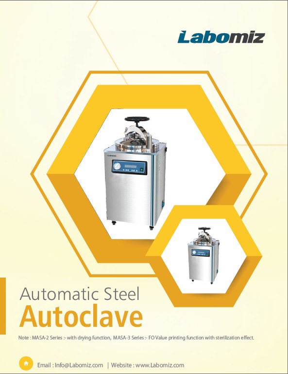 LabomizInc's tweet photo. LABOMIZ USA. AUTOMATIC STEEL AUTOCLAVE / STERILIZER
#Labomiz #Autoclave #Sterilizers #LaboratoryEquipment #LabomizUSA https://t.co/eoLuuvwDrU