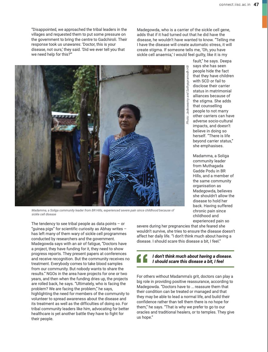 prashanthns's tweet photo. So, @Connect_IISc did a lovely deep-dive into #SickleCellDisease in Chamarajanagar district featuring ongoing work from @iphindia @India_Alliance center grant; we are looking forward to working with CIMS &amp; @DHFWKA to strengthen SCD detection &amp; care 

https://t.co/IQvVOZCHNn https://t.co/tKZmTOeVTP
